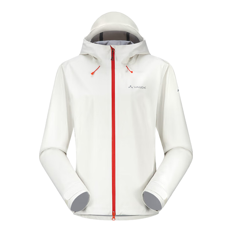 巍德（VAUDE）春季新品戶(hù)外防風(fēng)高領(lǐng)連帽沖鋒衣防水透氣騎行徒步登山長(cháng)袖外套女 浮巖灰-VG2511204 3L面料 M