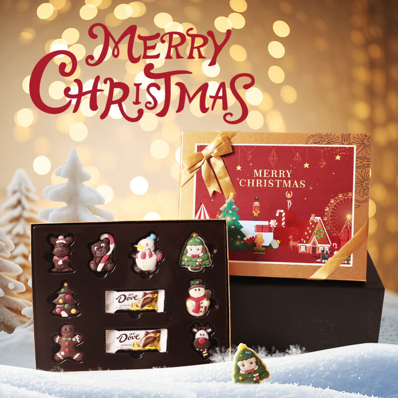 德芙（Dove）【圣誕節(jié)禮物】德芙牛奶巧克力愛巧兒進(jìn)口可可脂手工巧克力送女友 【圣誕節(jié)限定】童話-紅