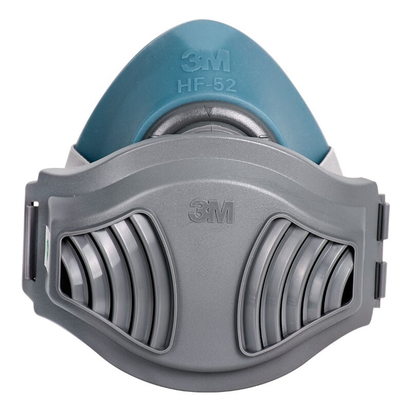 3M 防尘毒面具 KN95级防护粉尘雾霾PM2.5水泥打磨煤矿装修头戴面罩 3M HF-52硅胶防尘套装
