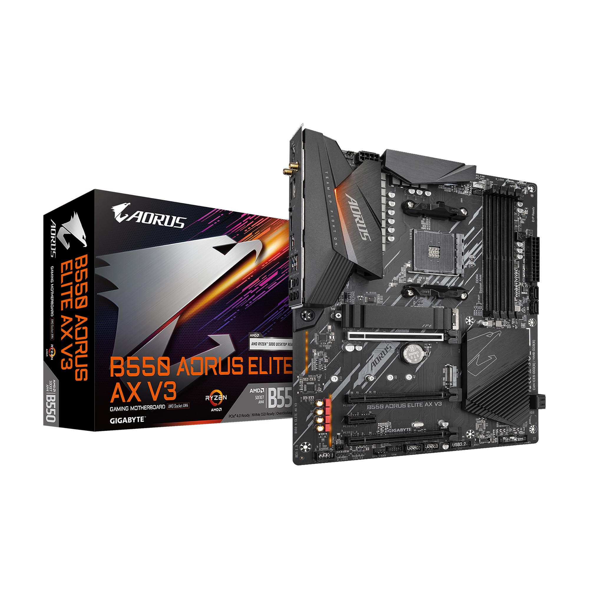 GIGABYTE 技嘉 技嘉 计算机主板 b550 aorus elite ax v3 AMD B550 Socket AM4 DDR4 128.0 GB