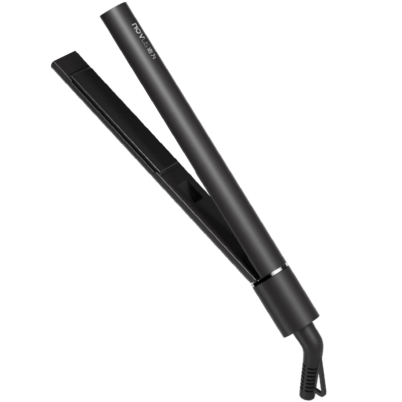 諾為（NOVUS）直發(fā)夾板卷發(fā)棒男生專用女士負(fù)離子迷你小型電夾板燙發(fā)棒直卷兩用短發(fā)蓬松拉直板夾發(fā)劉海板宿舍用 【黑色】千萬負(fù)離子護(hù)發(fā)+卷直兩用