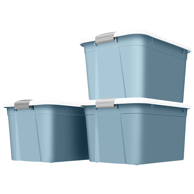 禧仕多收纳箱家用加大加厚学生宿舍衣物玩具书籍整理箱衣物收纳箱 60 无轮【收纳箱3个装 】金榜