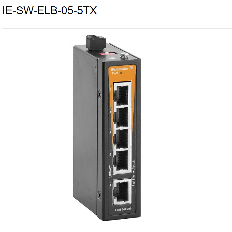 魏德米勒IE-SW-ELB-05-5TX/08-8TX 交换机2828540000 28285500 2828540000工业交换机IE-SW-ELB-