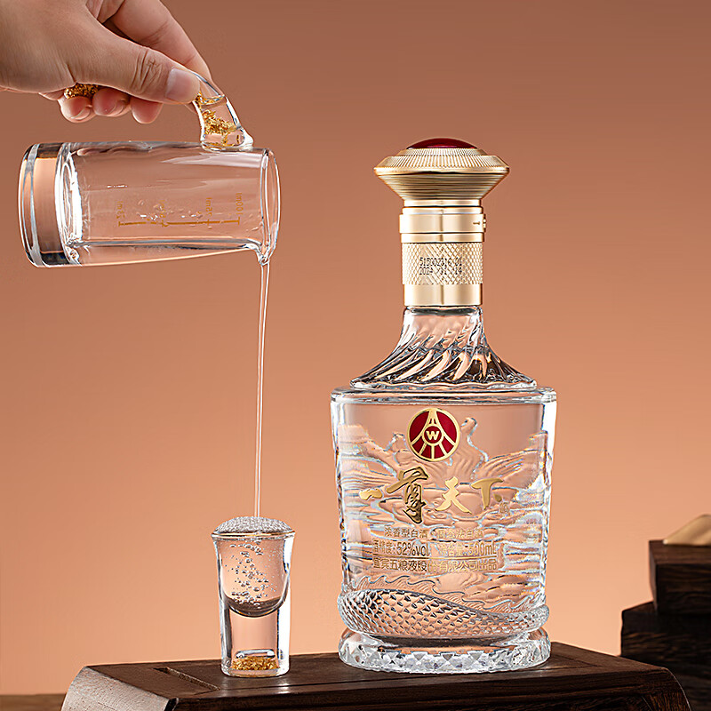 五粮液股份公司出品一尊天下52度浓香型白酒宴请送礼   年货礼盒 52度 500mL 2瓶 盛世佳品礼盒