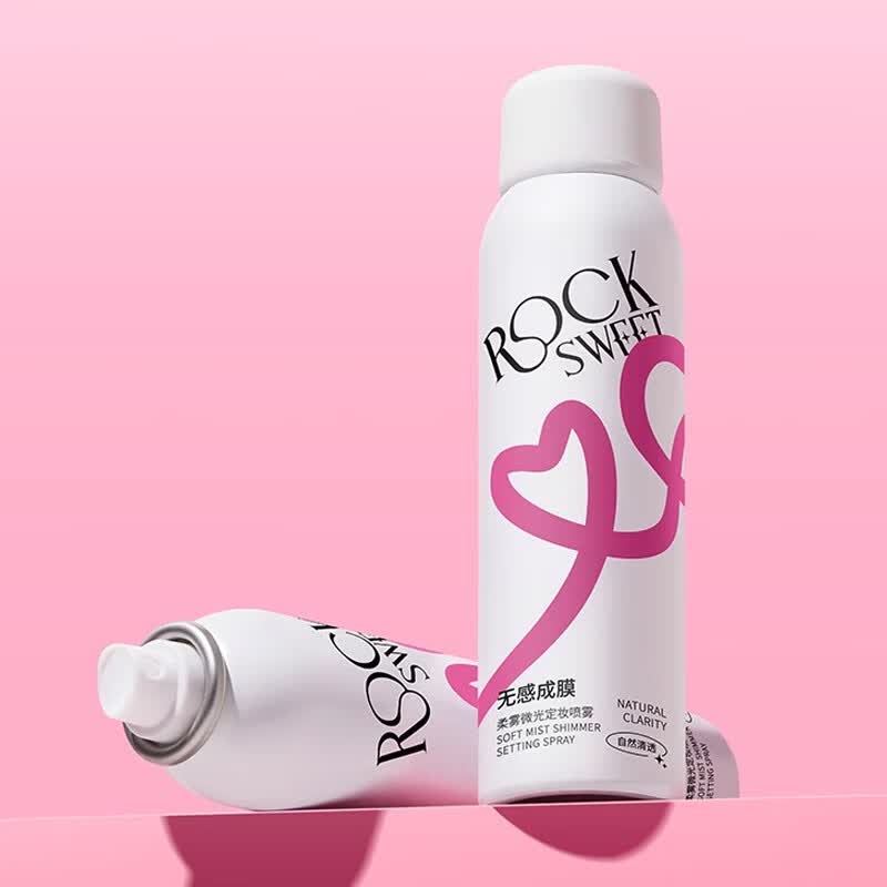摇滚甜心 ROCK SWEET定妆喷雾持久定妆保湿控油快速不脱妆防水防汗不拔干 2瓶【200ml】