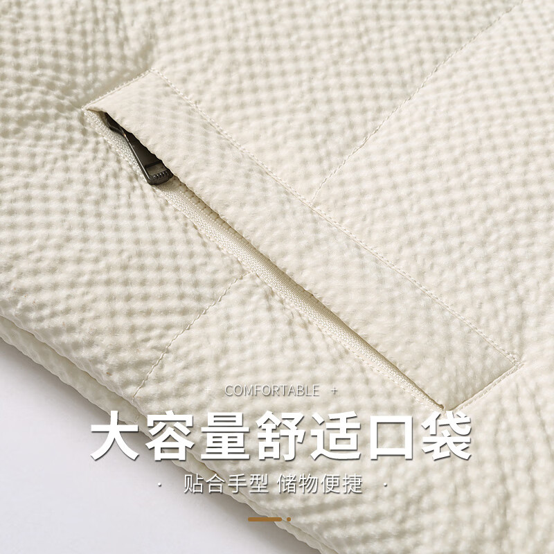 雪中飞羽绒马甲男秋冬休闲简约立领加厚保暖羽绒服马甲 黑色 2XL(185)