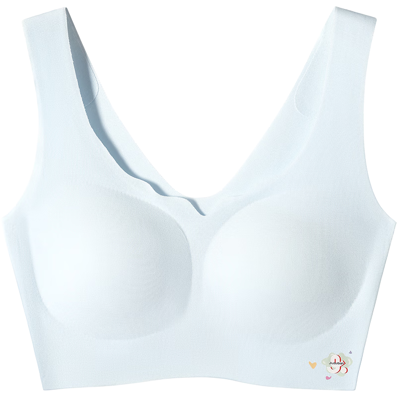 久歲伴植物棉兒童內衣女童A類(lèi)隱形薄款文胸12-15歲發(fā)育期少女中長(cháng)款背心
