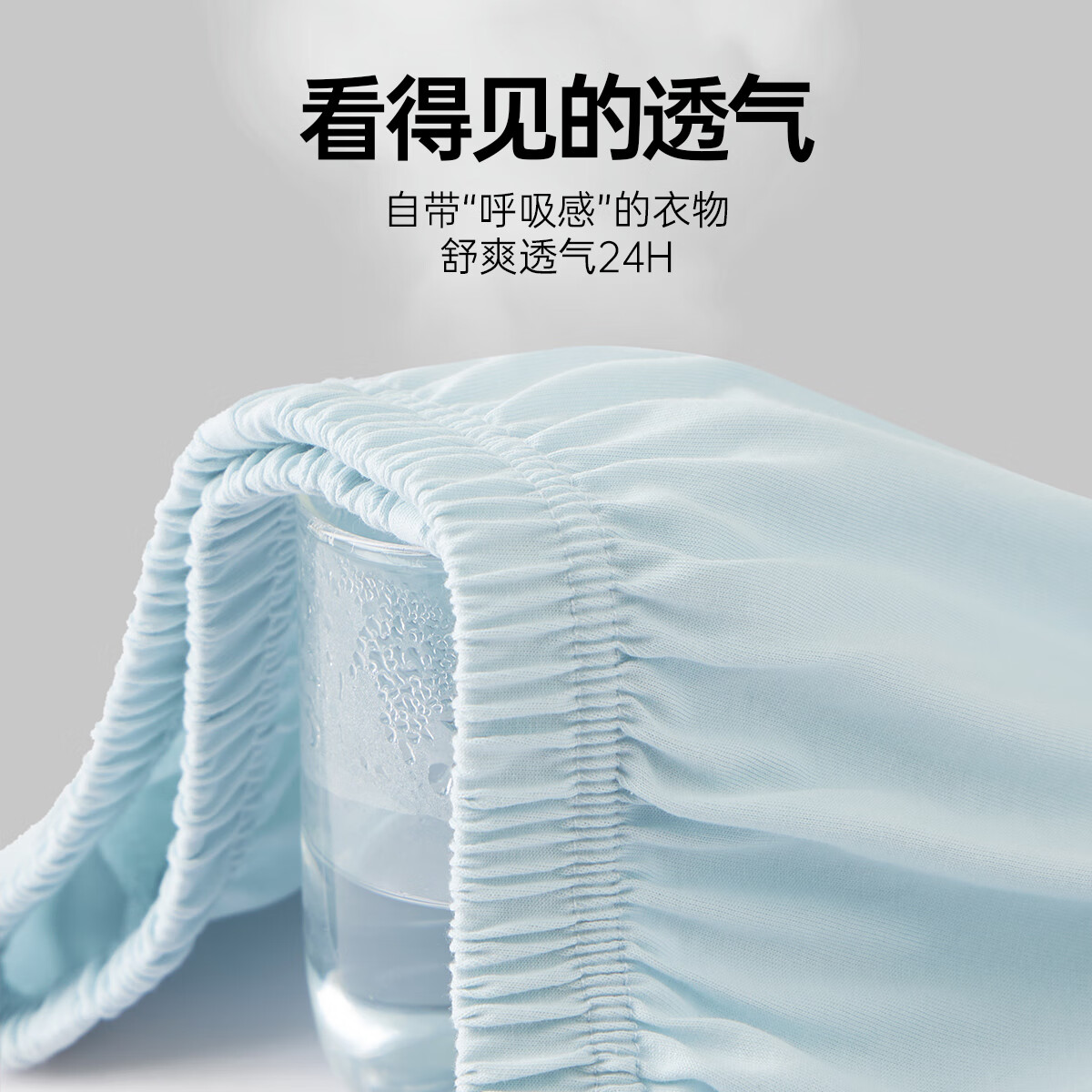 宜而爽【7A抑菌防螨】100%纯棉女士家居服套装休闲可外穿翻领开衫睡衣女