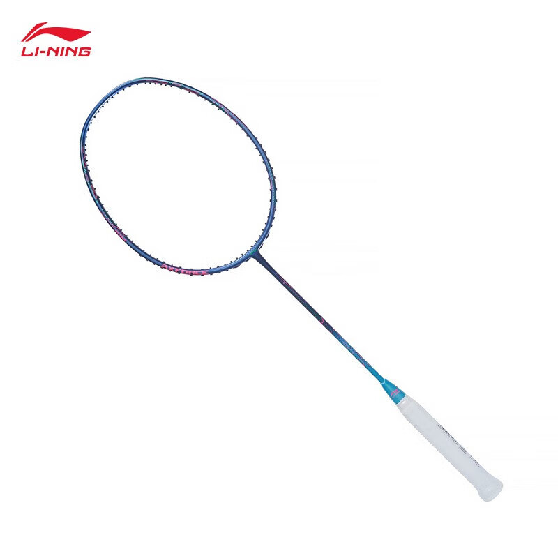 李宁(LI-NING)羽毛球拍雷霆80light 谌龙同款全碳纤维专业进攻控制大赛球拍单拍 雷霆50(4Ug5)-蓝绿