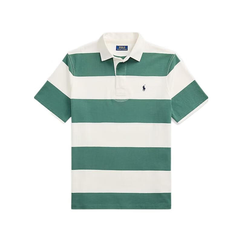 Polo Ralph Lauren短袖POLO衫纯棉男士直下摆标志刺绣 白色 S