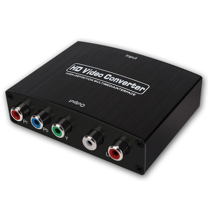 睿稳 工程级 hdmi转色差ypbpr转换器高清转色差三色线色差分量线转