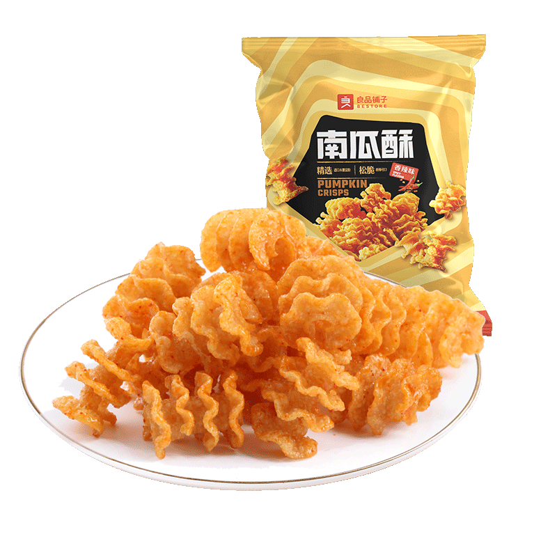 良品铺子 南瓜酥网红90后怀旧小零食休闲零食膨化小吃75g
