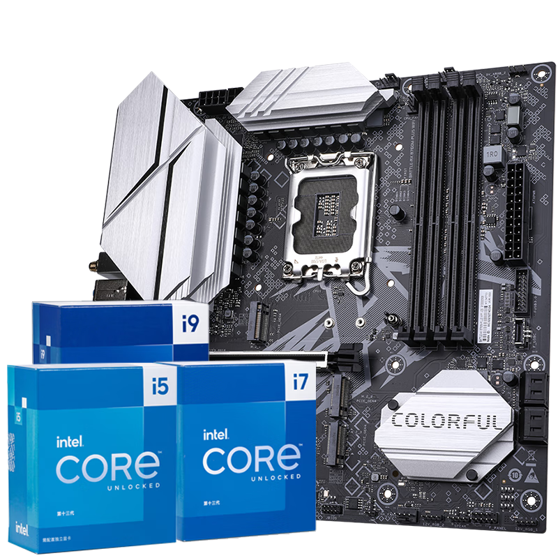 �߲ʺ磨Colorful��Ӣ�ض���Intel��Z790����14��14900K/14700KF/14600KF/��u��װ B760M-PLUS WIFI D4 ���� i7 14700K��20��28�̡߳������� 3299Ԫ