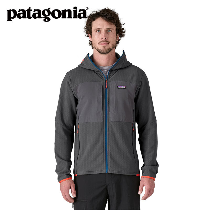巴塔哥尼亚（Patagonia）男士R2户外防风保暖抓绒衣运动休闲连帽衫  Techface Hoody 83731 FGE M