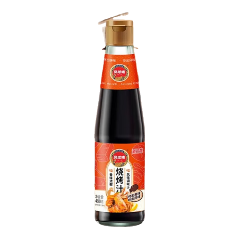 凤球唛烧烤调料原味孜然粉烤肉调味撒料家用蘸料腌料椒盐羊肉串临期 烧烤汁490ml*1瓶