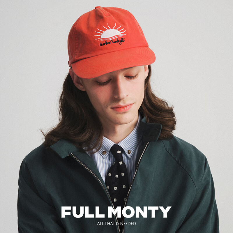 FULL MONTY【哈灵顿夹克】黑藏青男棉莱赛尔混纺G9复古外套商务行政休闲上衣 松石绿色30015 XS 44
