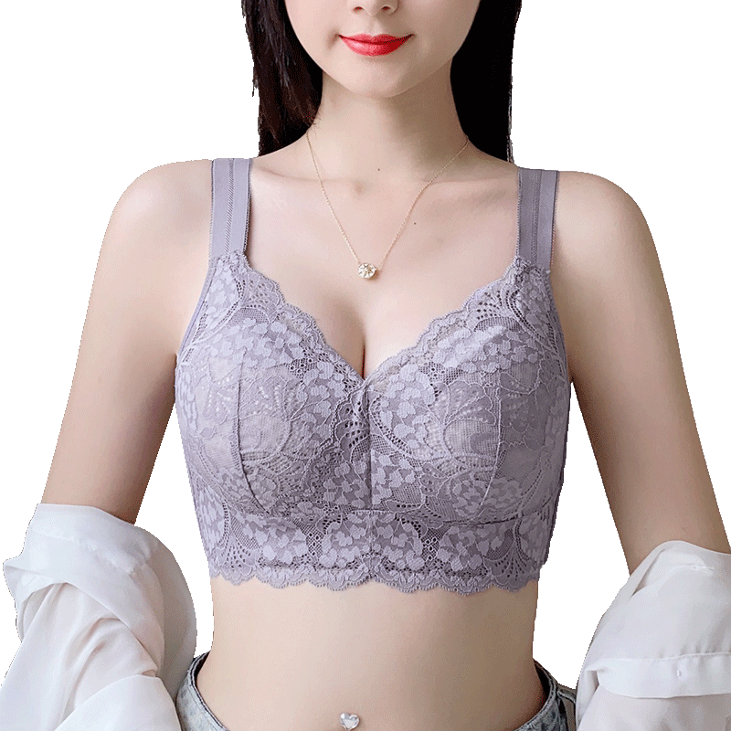 貓人【聚攏調(diào)整型收副乳】大胸顯小胸內(nèi)衣女防下垂防外擴夏薄款文胸罩