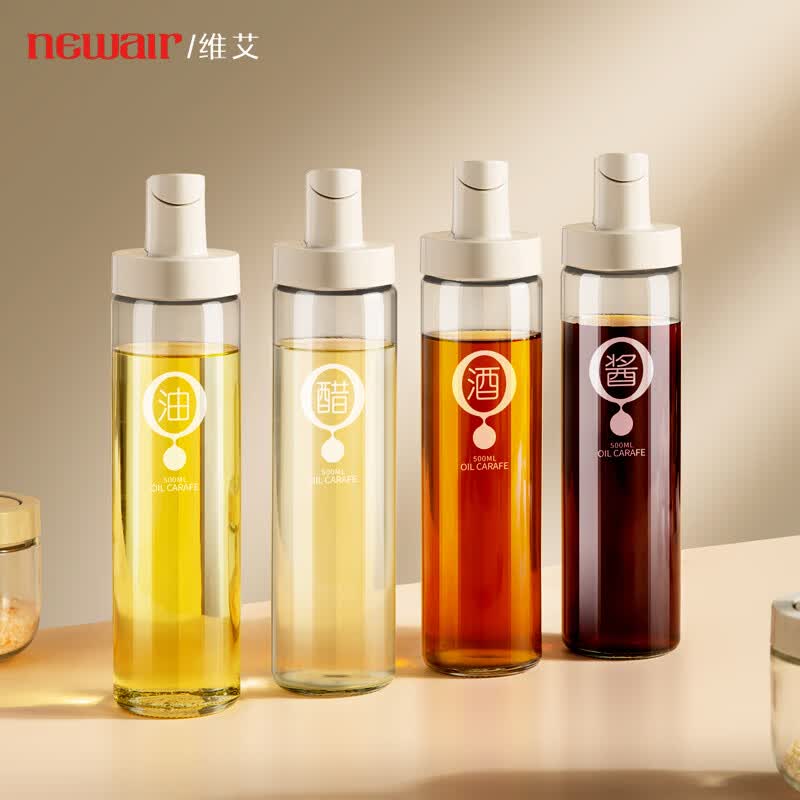 维艾（Newair）玻璃油壶4件套 自动开合防漏厨房家用装油瓶子油罐小香油调料瓶怎么看?