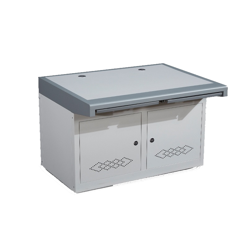 洛来宝操作台桌子大型监控指挥中心控制台桌调度台钢制监控台双联120*90*75cm