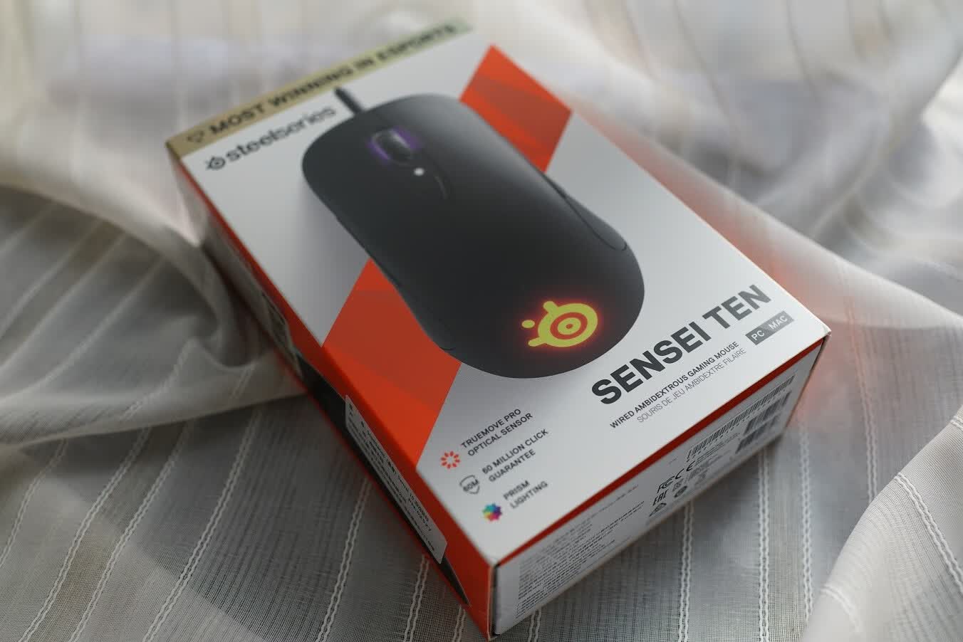 赛睿(steelseries)赛睿sensei ten 大师  霓虹骑士版 有线鼠标游戏