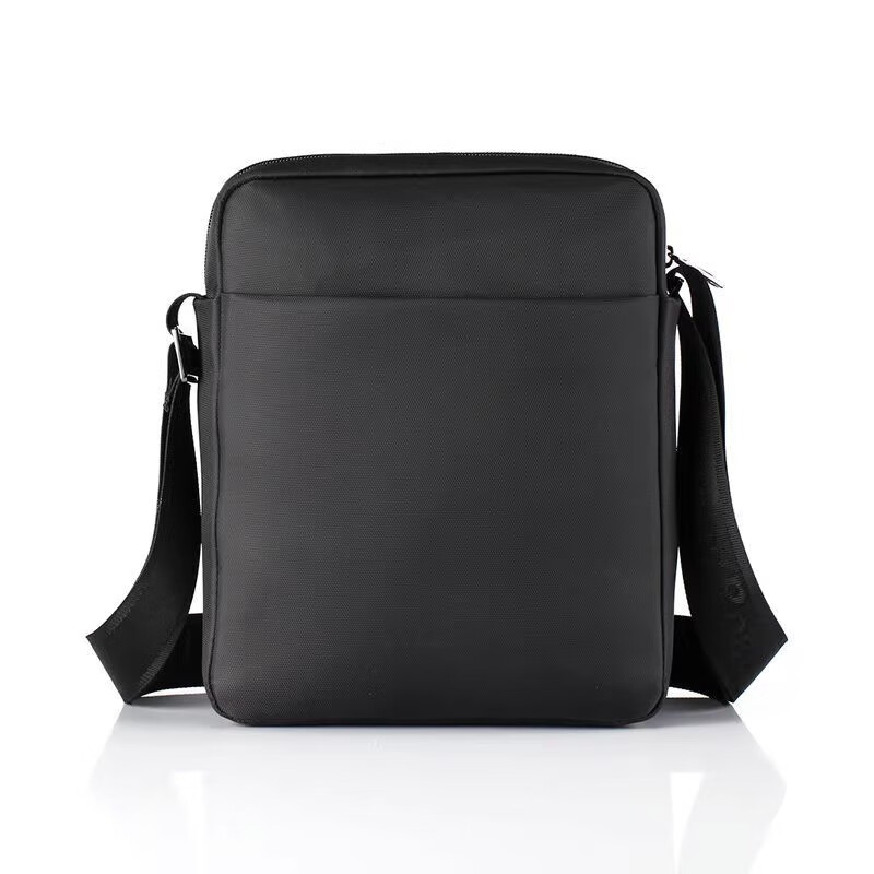 CARNEY ROAD卡尼路出口高品质男士单肩包男斜挎包出差商务背包防水牛津布包  咖啡大号（宽20*高25.5*厚7cm）