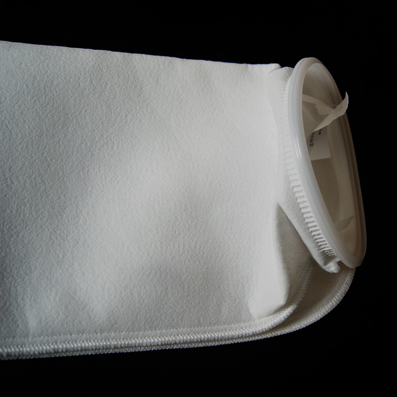 2号pe聚酯过滤袋耐高温电泳漆汽柴油浴池热水处理工业液体滤布袋 钢圈