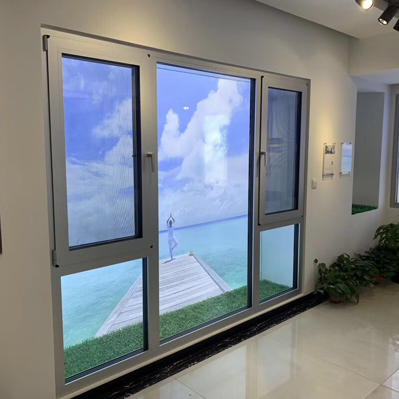 海螺斷橋鋁門窗封陽臺鋁合金鋁包木窗戶隔音窗落地窗定制 斷橋鋁平開85系列
