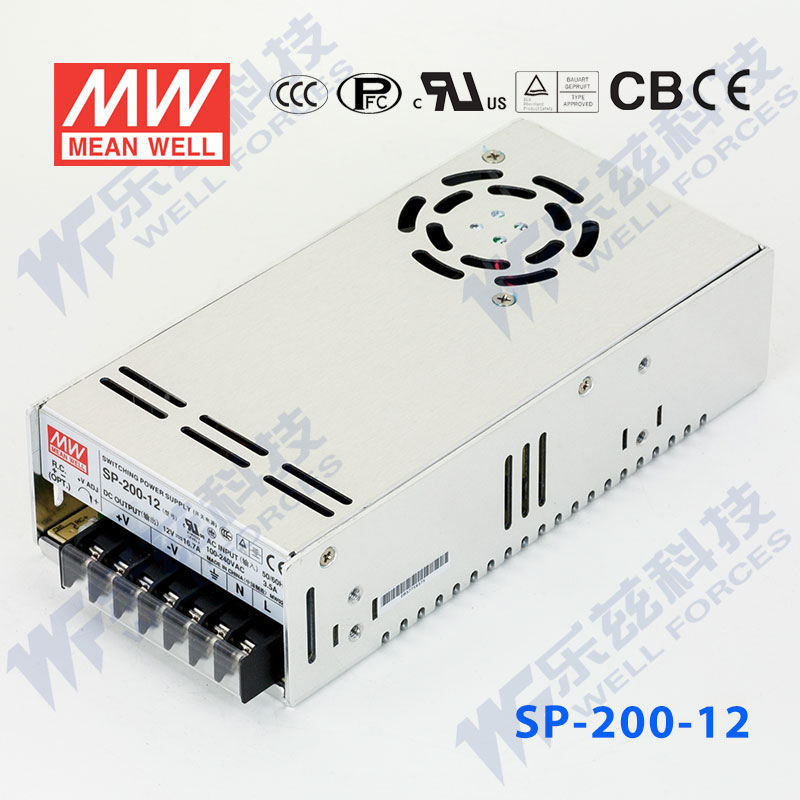 SP-200开关电源200W左右 含PFC CCC认证品牌 SP-200-12 12V16.7A 输出 无配件