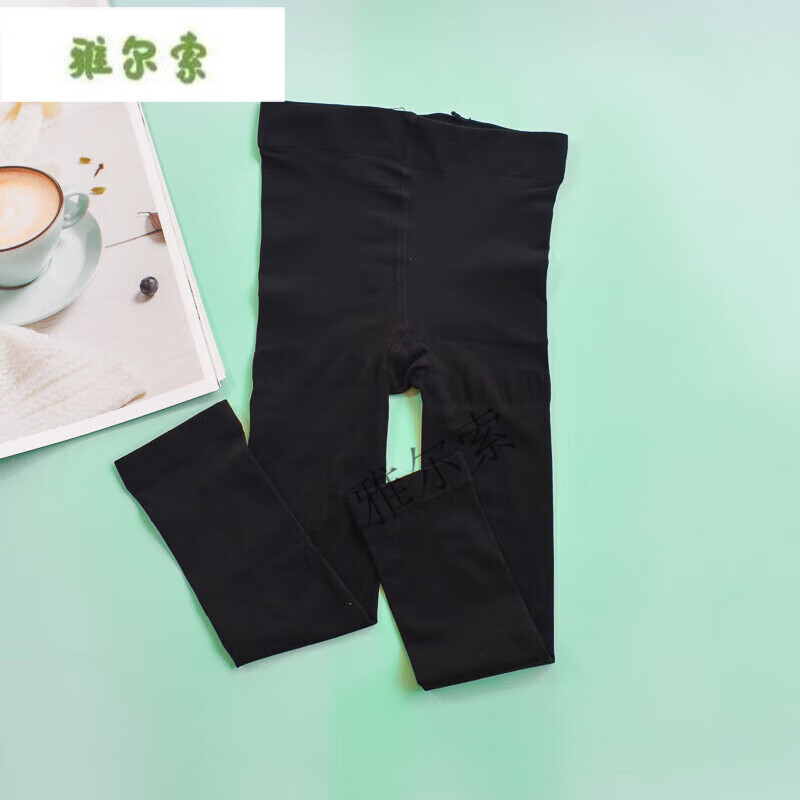 雅尔索裤袜女童不连脚舞蹈袜九分连夏季薄款白色丝袜儿童 黑色1件 九分款 2XL码 身高125-135cm