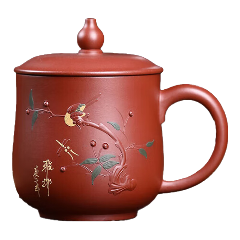 束氏正宗紫砂杯茶杯个人杯盖杯办公泡茶杯喝茶杯教师生日礼物退休礼品