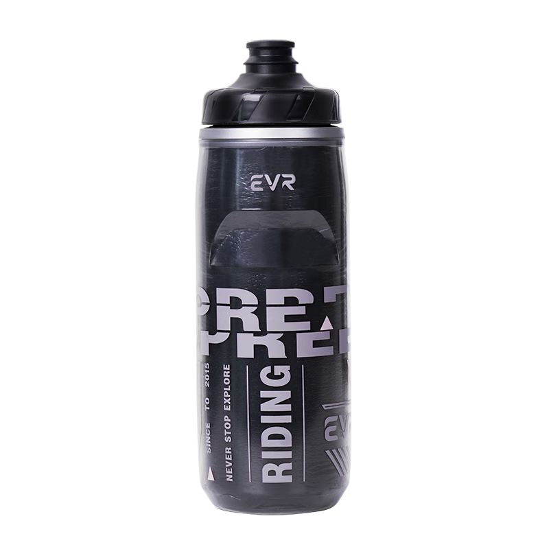 EVR騎行水壺保冷水杯擠壓式出水 暗夜黑 620ML
