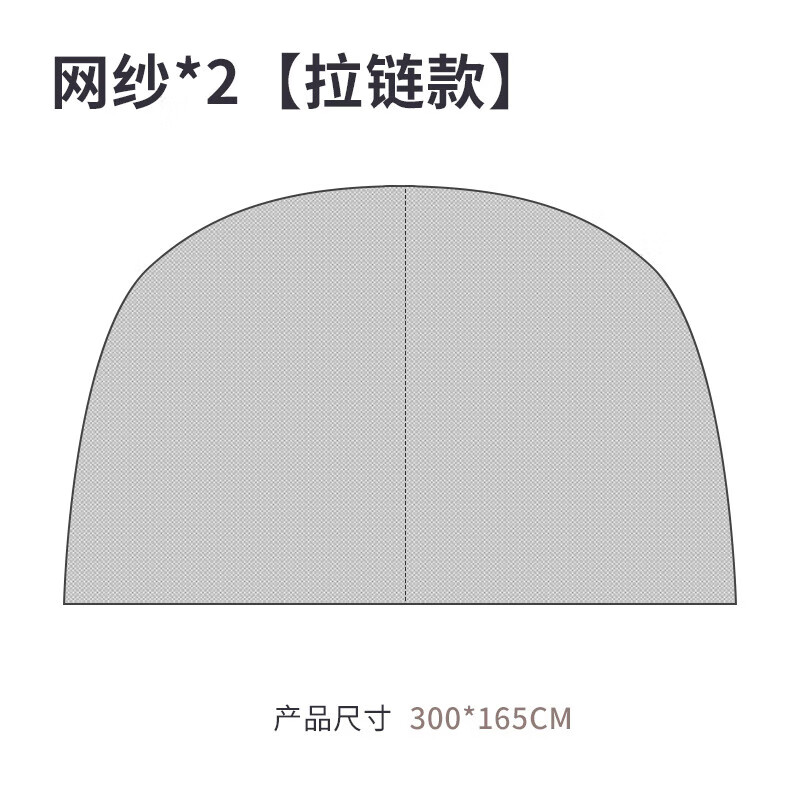 狼行者蒙古包穹頂天幕鈦黑膠防曬蛋殼大帳篷戶外露營超大空間遮陽棚圓形 【拉鏈款】網(wǎng)紗*2