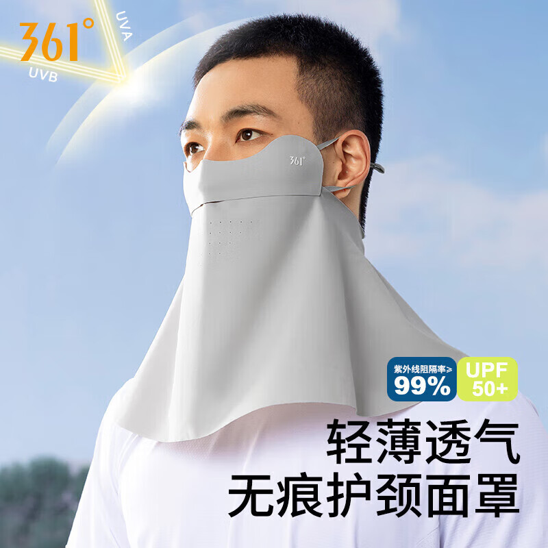361°防晒面罩女夏季全脸防晒轻薄透气冰丝遮阳护颈防紫外线防晒伤口罩