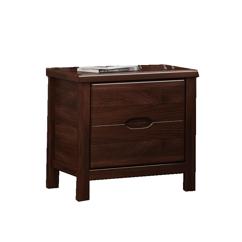 莱仕达新中式紫金檀木实木床加厚1.5米双人床现代软包床MJ2508 柜