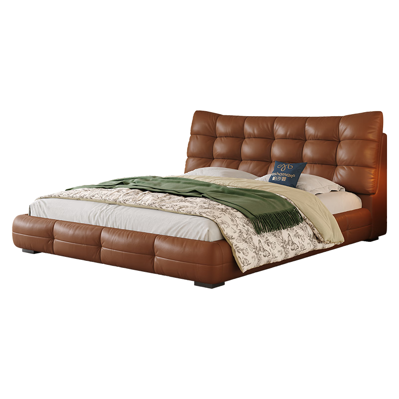 ��ɳ����pashaman����Ƥ�����ŷ����Դ󴲸߶˴�����ʽ������������˫�˴�8063CP ����+C02��ͷ��*1 1800*2000mm���îȫʵľ�ŹǼ�