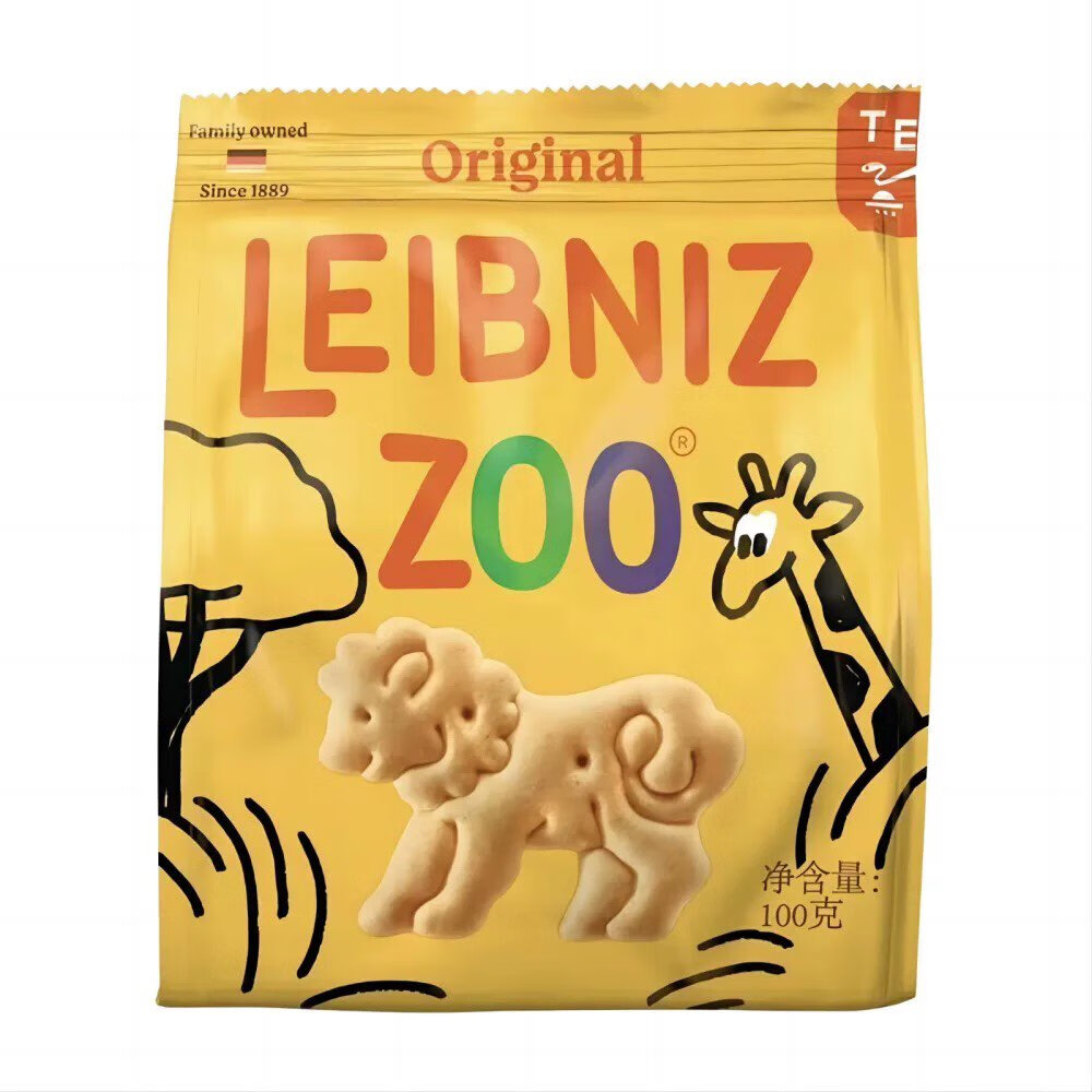 德国进口百乐顺leibniz 动物造型儿童黄油饼干 黄油饼干100g*1袋