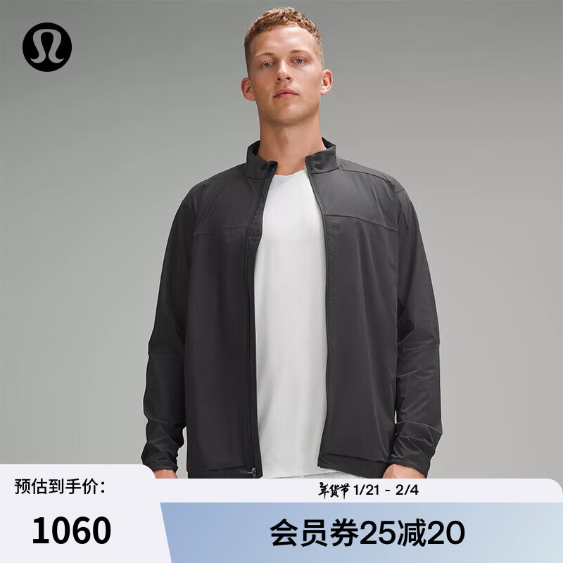 lululemonحStretch Ventilated ��ʿ�ܲ��п� ͸�� LM4AHIS ʯī�� S