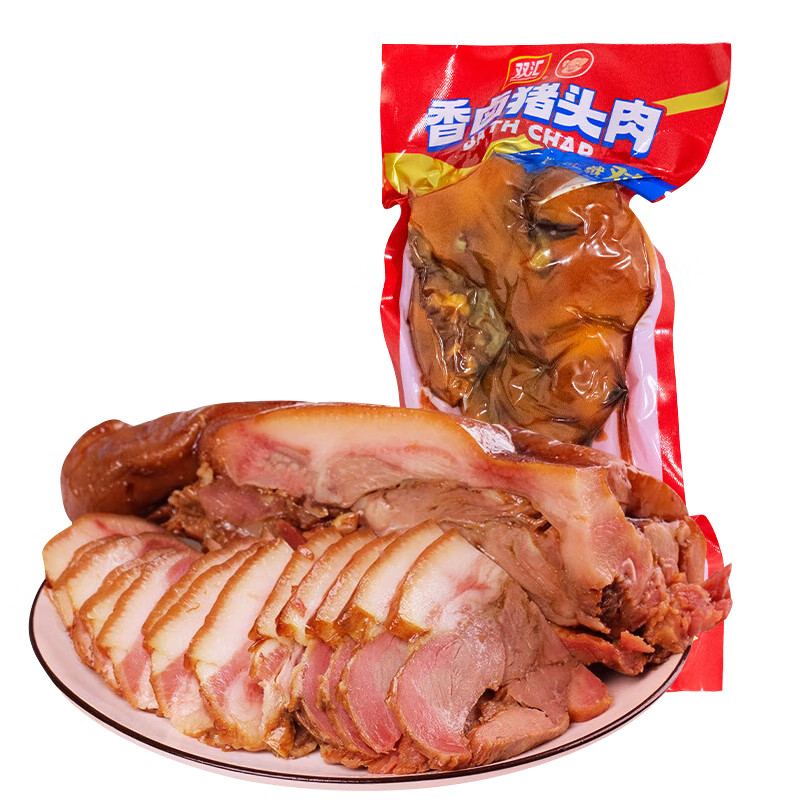 双汇香卤猪头肉420g水晶肴肉240g真空五香凉拌下酒菜美食熟食卤菜 香卤猪头肉420g*1袋 双汇美味熟食