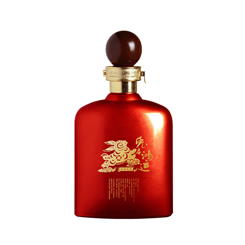 酒鬼酒鬼 封印红瓶  生肖限量版 52度馥郁香型高度礼盒装白酒 52度 1L 1瓶 （兔年生肖）