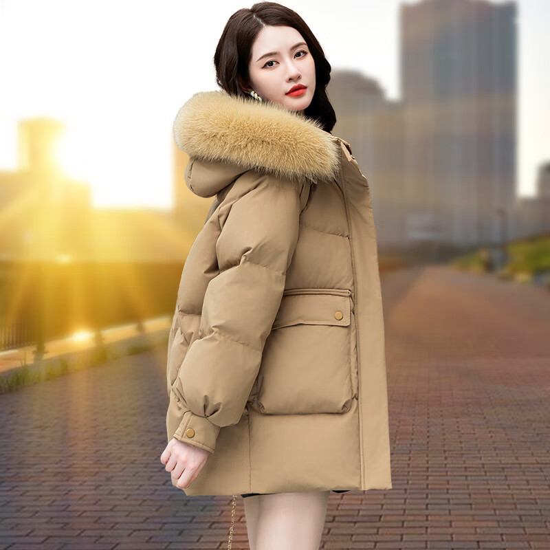 ���ڲ�������ά˹��JEANSWEST�����޷�Ů�̿�2024�¿�С����Ůʿ�������װ�Ѽ�޴�ë�챣ůŮװ ����-����ë�� L ����110-125��