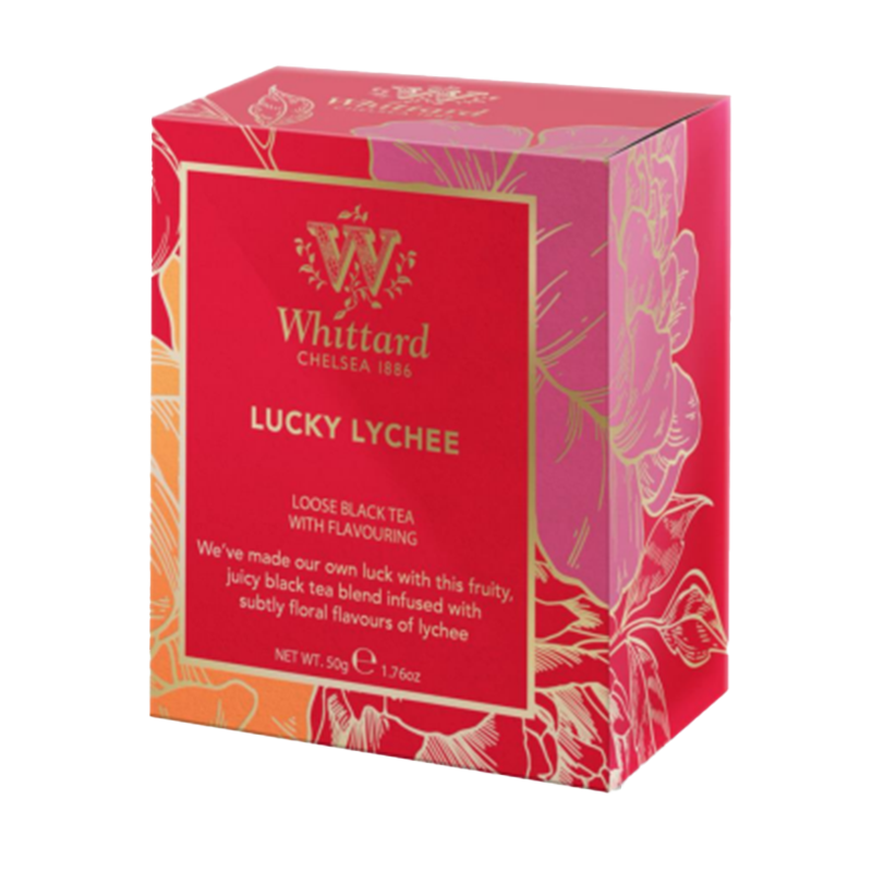 唯廷德（Whittard）英國原裝進口幸運荔枝散裝紅茶葉50g英式下午茶節(jié)日送禮首選