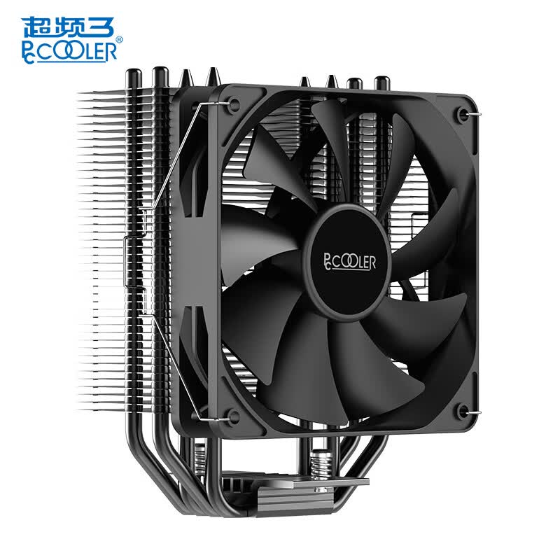 超频3（PCCOOLER）东海R4000S散热器cpu风扇ARGB四铜管温控PWM白色1700电脑塔式风冷 东海R4000S 无光黑色