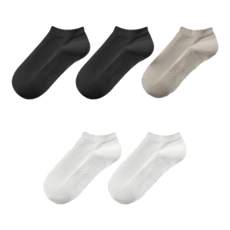 有棵树【肌理短筒】袜子男夏季纯棉10A抗菌吸汗透气防臭抗起球休闲短袜