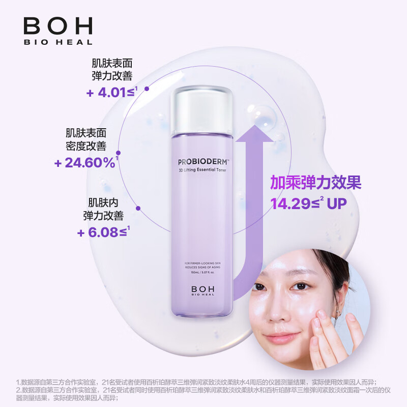 BIOHEAL BOH韩国百析珀酵萃三维弹润紧致水乳套装淡纹抗皱高保湿