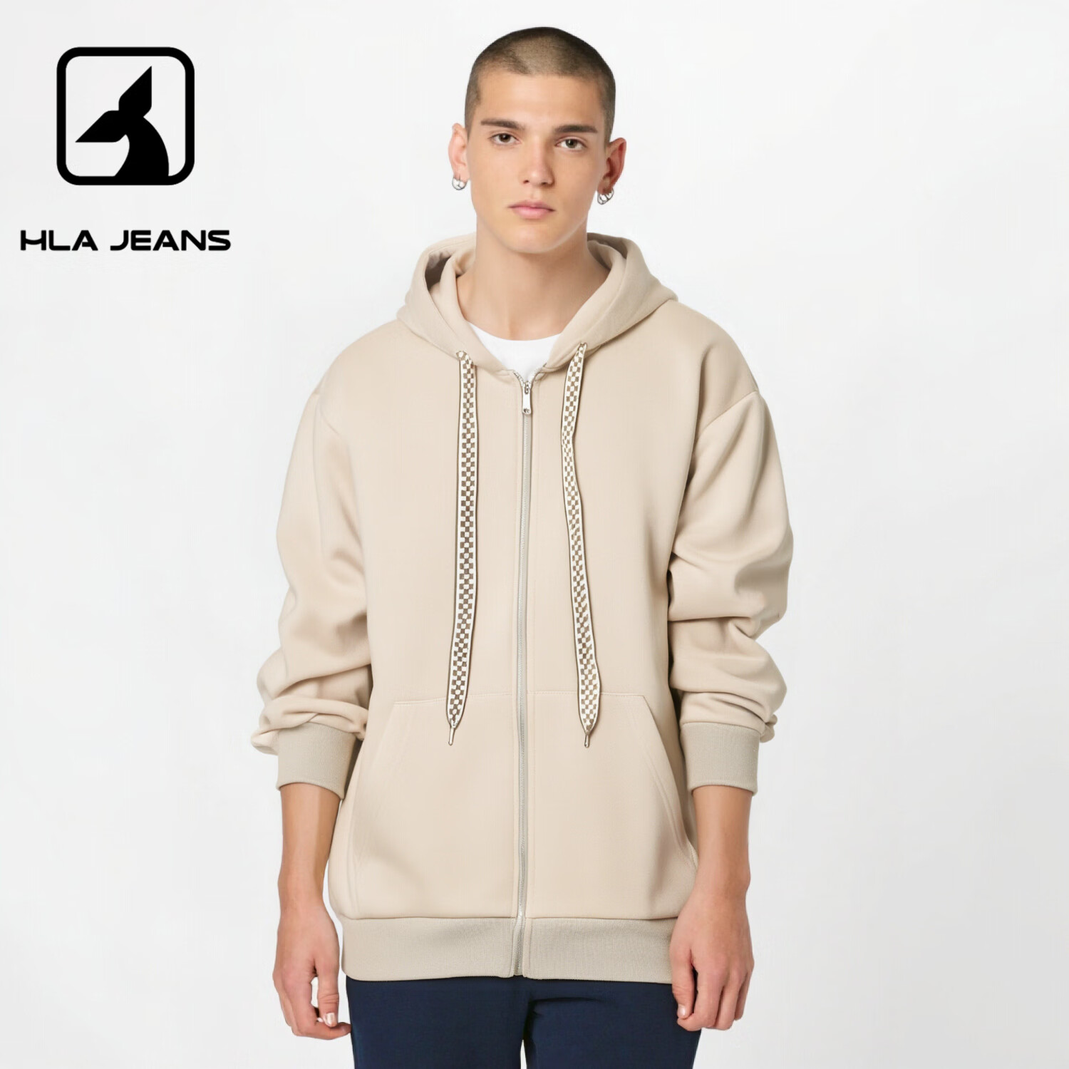 黑鲸卫衣男2025年春季连帽长袖t恤男宽松百搭打底衫衫 黑色 L