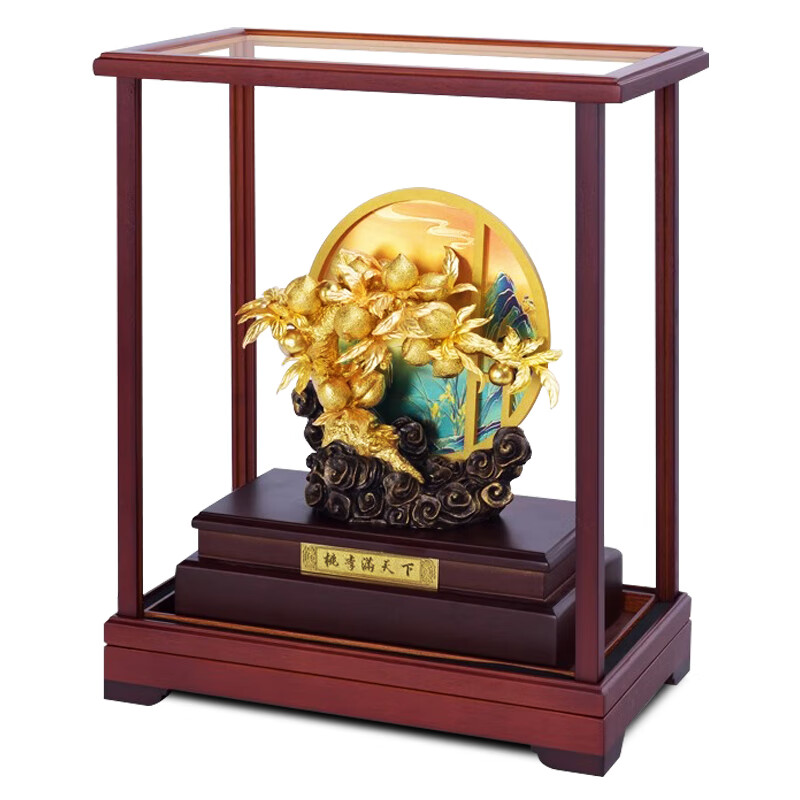 NWTB金箔桃李满天下摆件教师节礼物送老师导师纪念品毕业季校庆礼品 桃李满天下