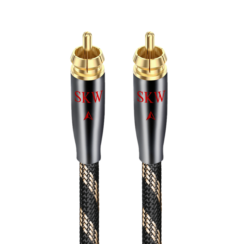 SKW ���ռ�ͬ���� RCA����ͷ����Ƶ�� 6N����ͭ˫������ SPDIF����CD���Ż����ڵ������� BG01-1��