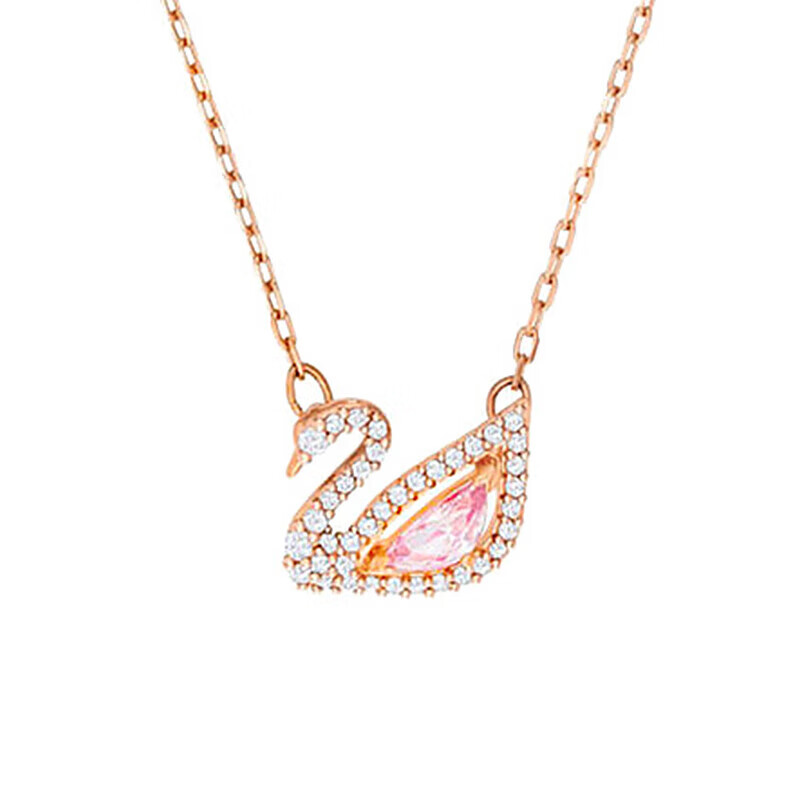 施华洛世奇（SWAROVSKI）项链女 粉天鹅女士项链生日礼物送女友送闺蜜 5469989