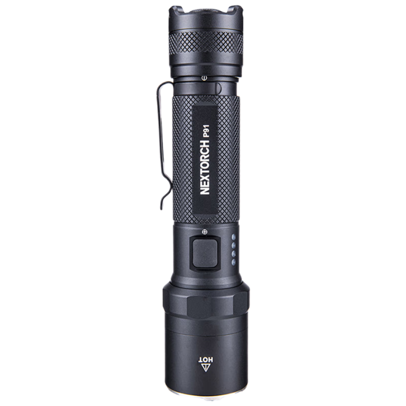 納麗德（NEXTORCH）P91手電筒強(qiáng)光遠(yuǎn)射超亮5000流明一鍵爆閃戶外防身戰(zhàn)術(shù)搜索救援 P91標(biāo)配+FR-2指環(huán)+V55L快拔套