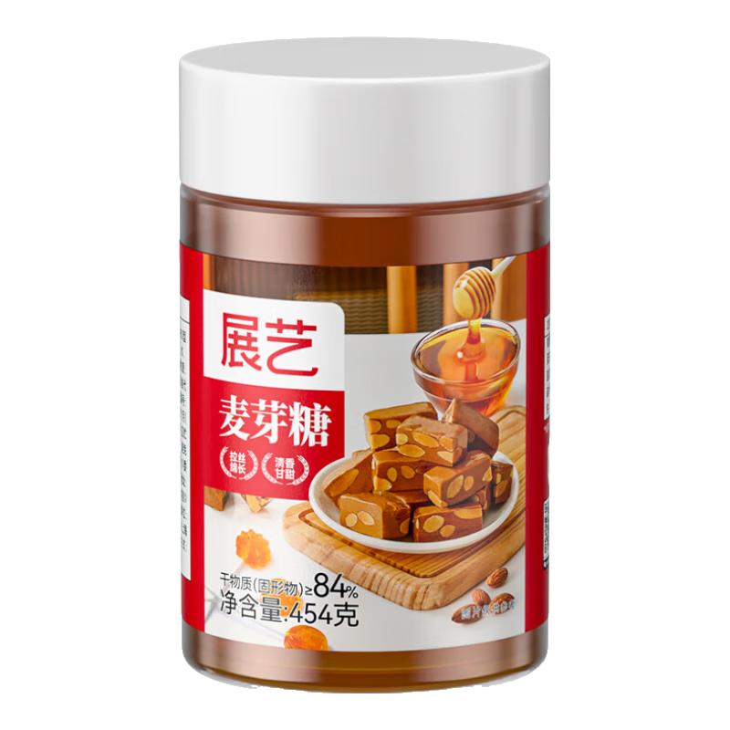 展艺麦芽糖 糖浆饴糖糖浆搅搅糖太妃糖龙须糖广式月饼烘焙原料 454g